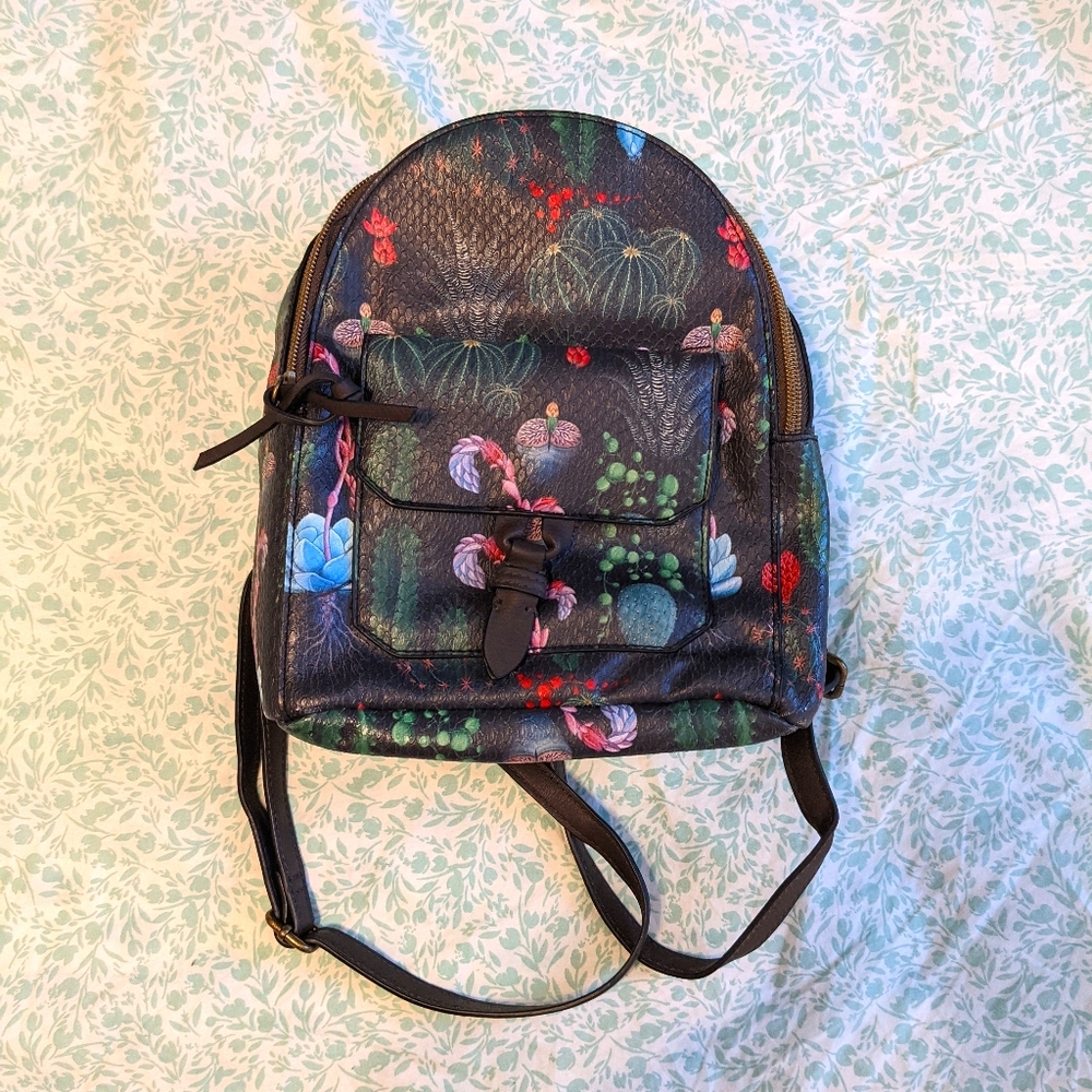 Succulent mini backpack